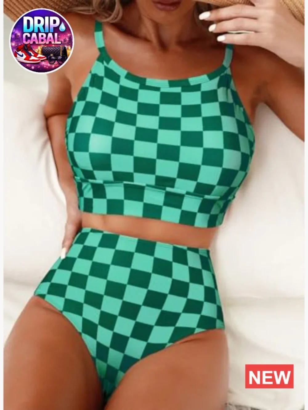 High Waisted Bikini Set Two Piece Swimsuit Tummy Control